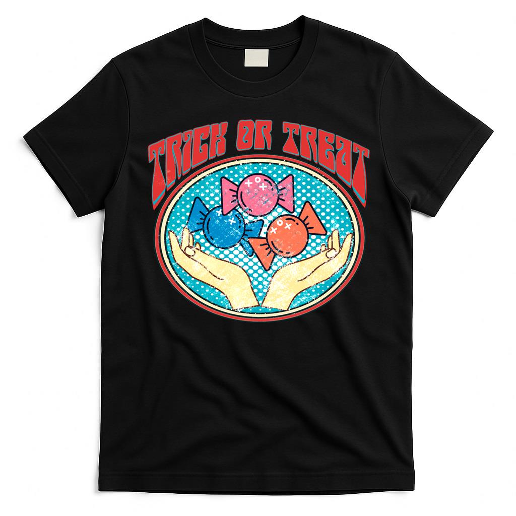 Groovy ghost spooky season Retro Halloween creep it real Classic T-Shirt