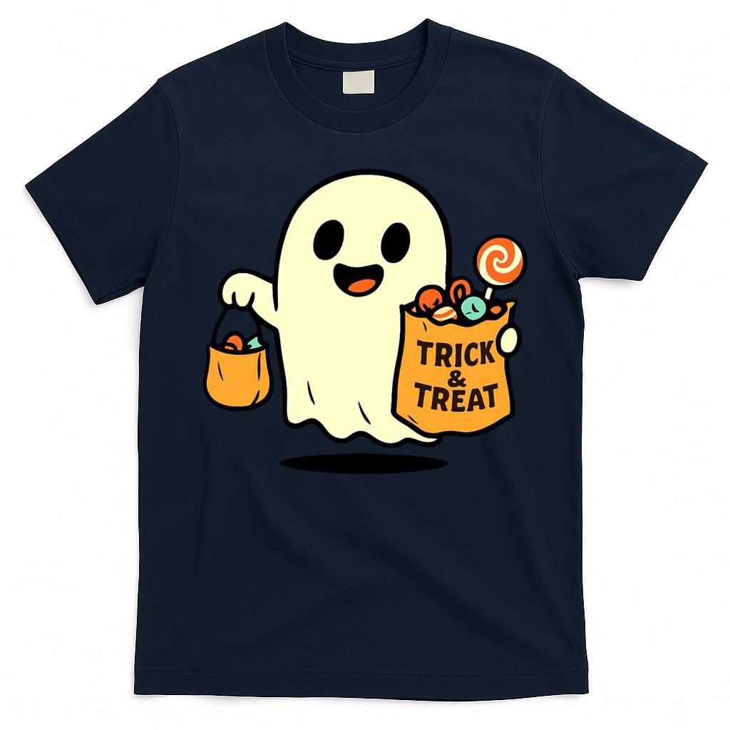 Trick & Treat – Cute Ghost Cartoon Classic T-Shirt