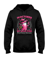 In October We Wear Pink Breast Cancer Awareness Halloween T-Shirt_2