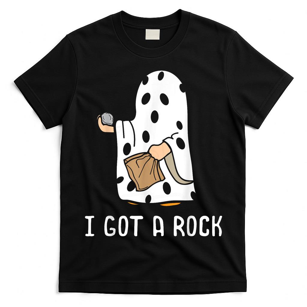 I Got A Rock Funny Halloween Trick Or Treating Ghost T-Shirt
