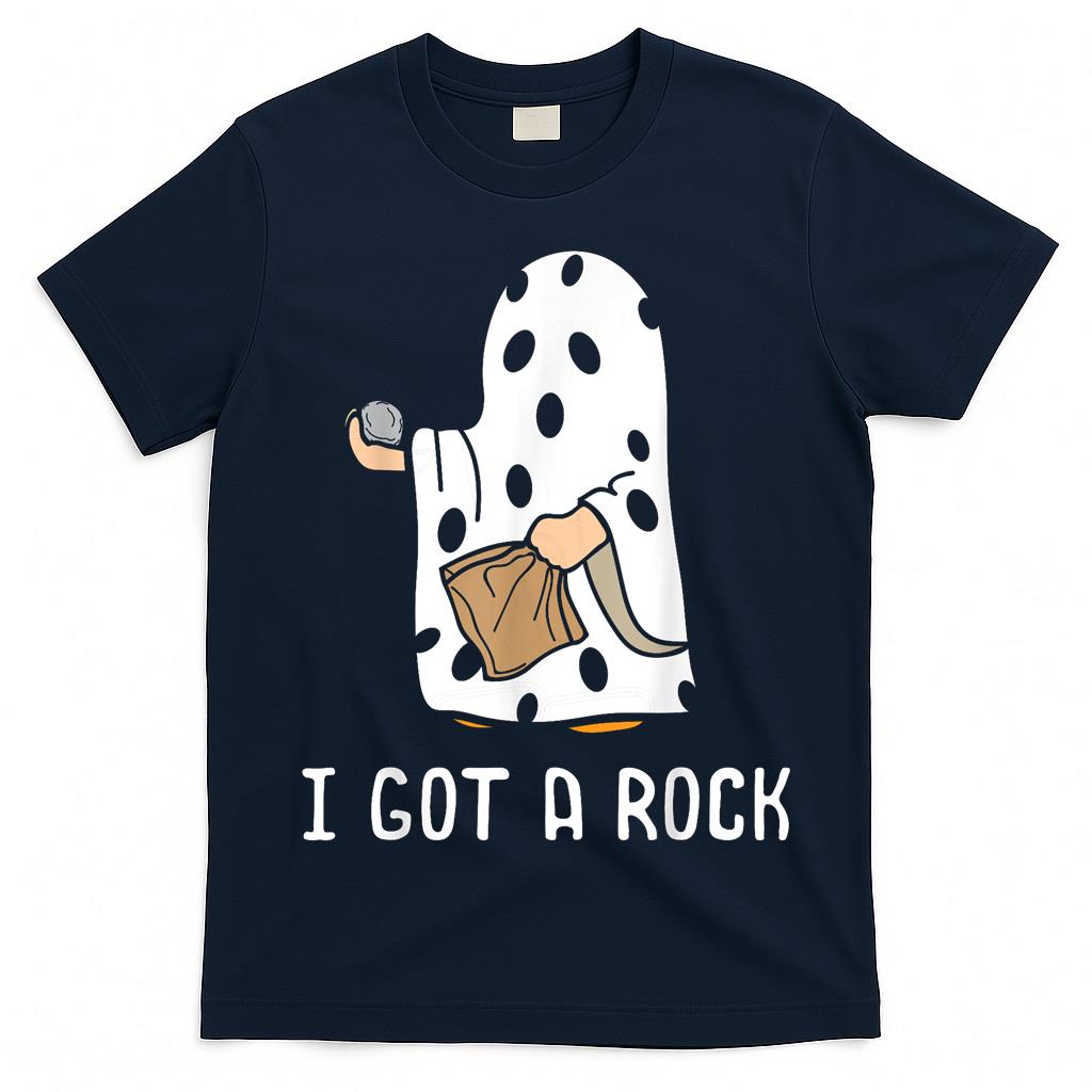 I Got A Rock Funny Halloween Trick Or Treating Ghost T-Shirt
