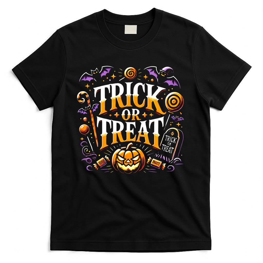 Trick or Treat Halloween Bat Pumpkins Classic T-Shirt