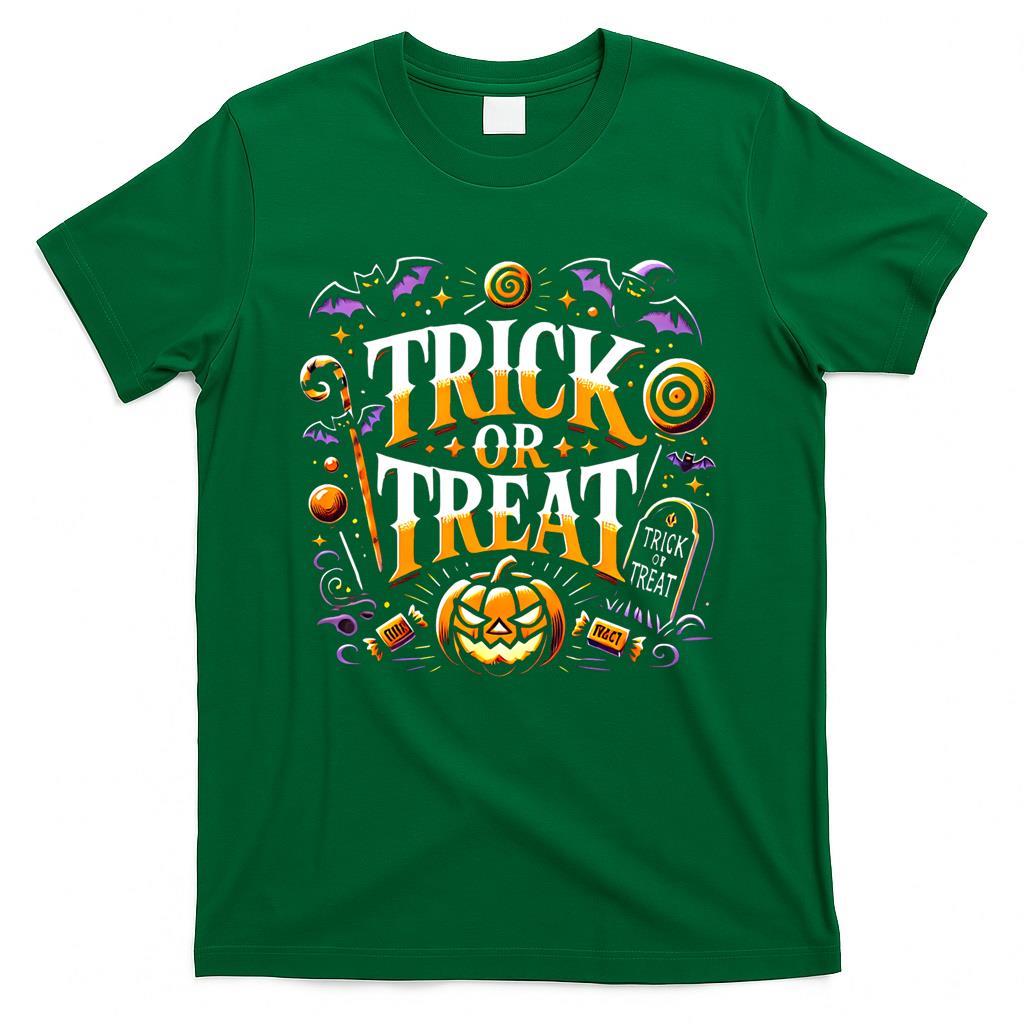 Trick or Treat Halloween Bat Pumpkins Classic T-Shirt