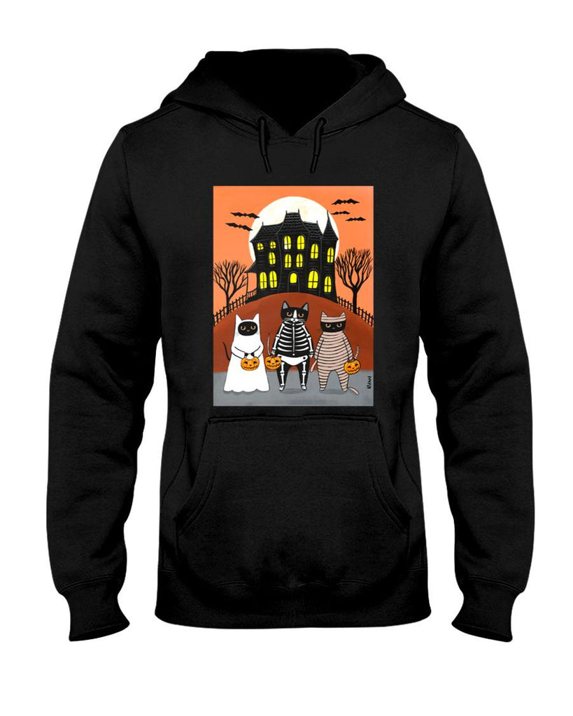 You Go First Trick or Treat Cats Oversized T-Shirt