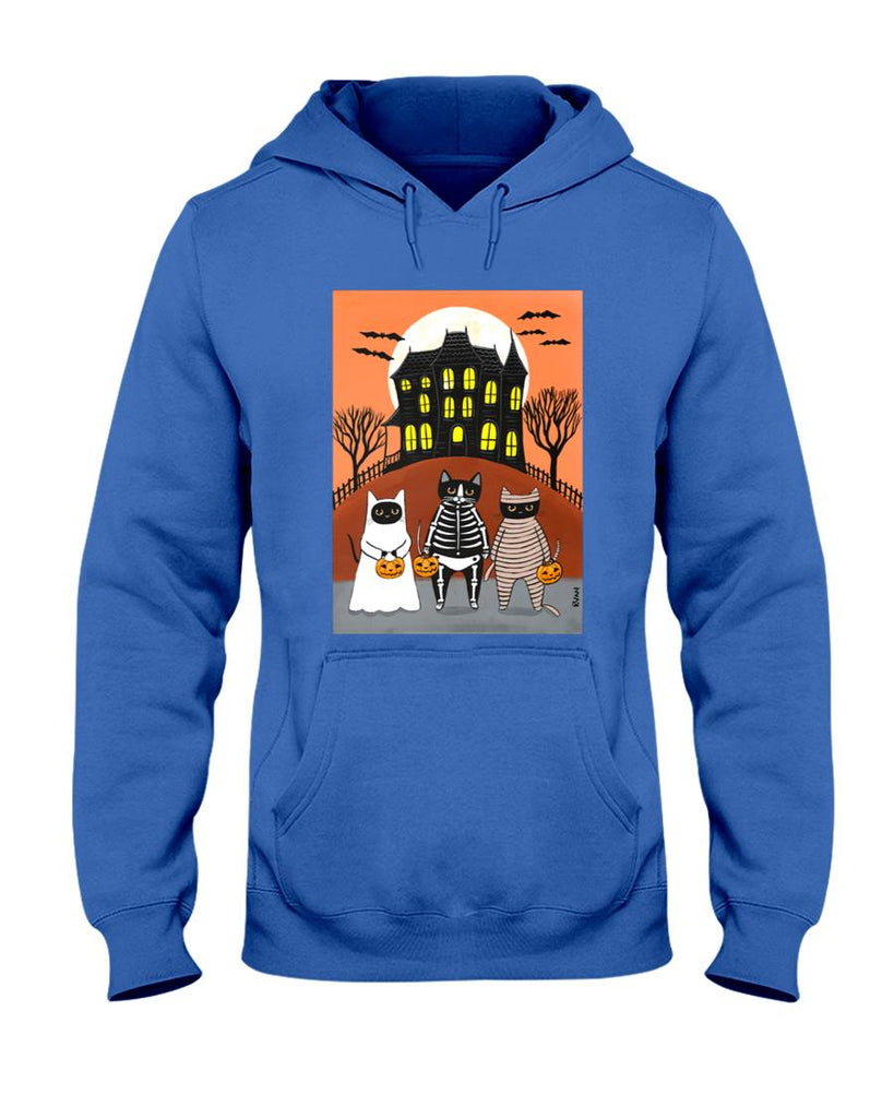 You Go First Trick or Treat Cats Oversized T-Shirt