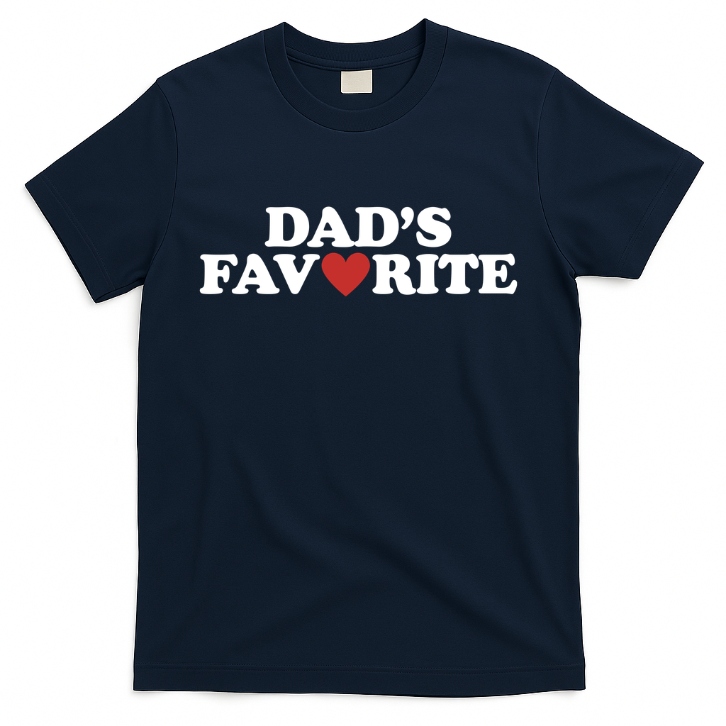 Dads Favorite Red Heart Cute Gift T-Shirt