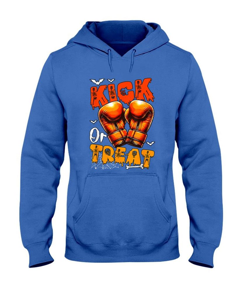 Trick Or Treat Funny Joke Kick Halloween Boxing Gloves Boxer T-Shirt