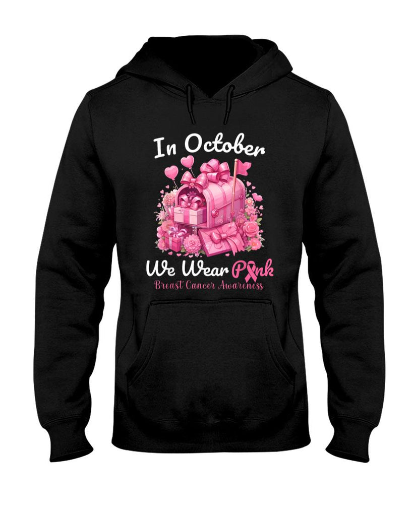 In October We Wear Pink Postal Worker Breast Cancer T-Shirt