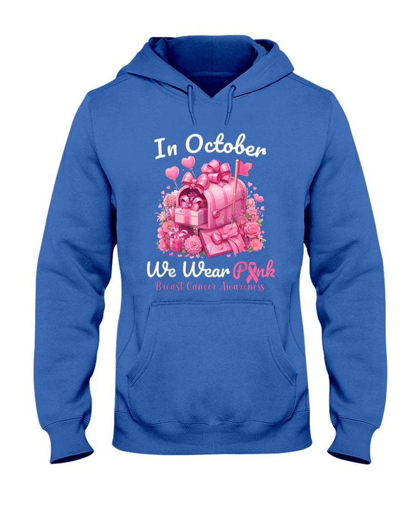 In October We Wear Pink Postal Worker Breast Cancer T-Shirt