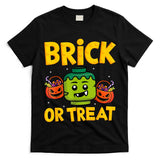 Brick or Treat Halloween Master Builder Blocks Building Kids T-Shirt