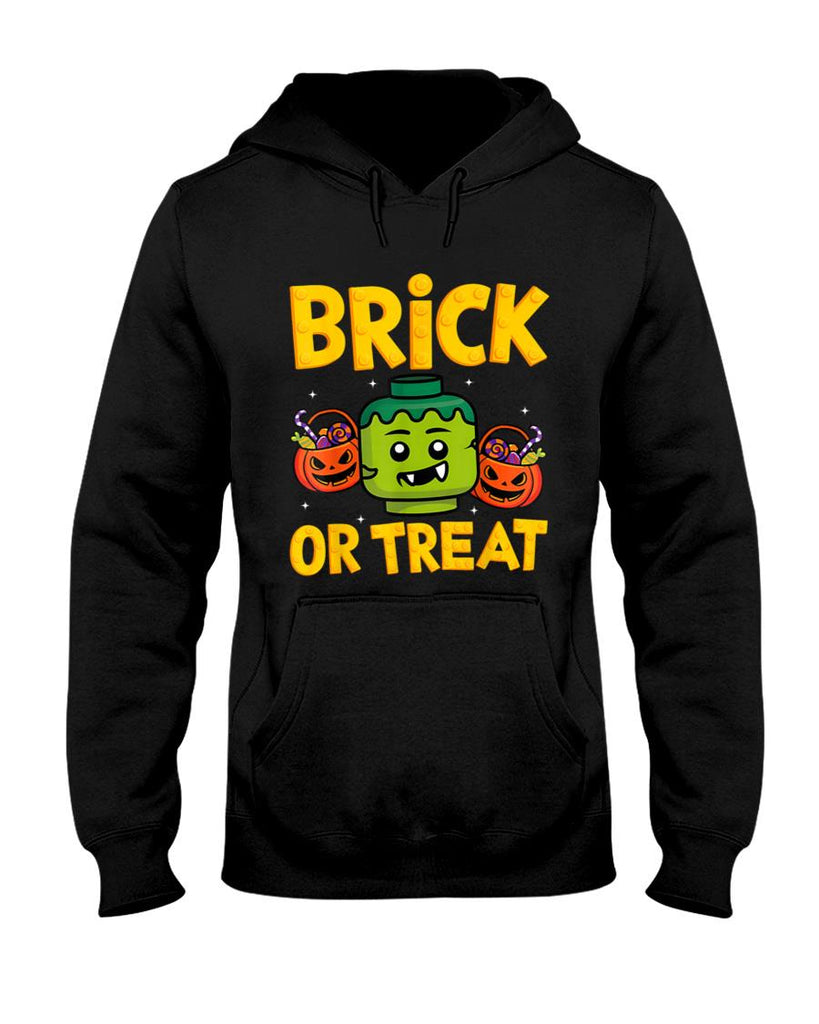 Brick or Treat Halloween Master Builder Blocks Building Kids T-Shirt
