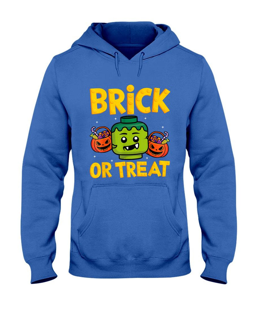 Brick or Treat Halloween Master Builder Blocks Building Kids T-Shirt