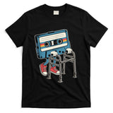 Retro Nostalgia - Funny Retro Old Cassette Tape Cartoon with Walker Nostalgia T-Shirt