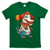 Creepy Clown T Rex Dinosaur Halloween Trick or Treat Balloon T-Shirt