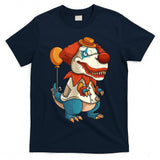 Creepy Clown T Rex Dinosaur Halloween Trick or Treat Balloon T-Shirt