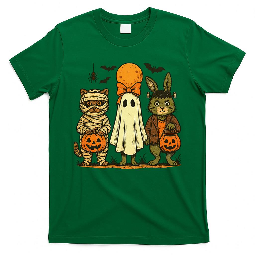 Funny Cat Halloween - Cat Ghost - Halloween Spooky Classic T-Shirt