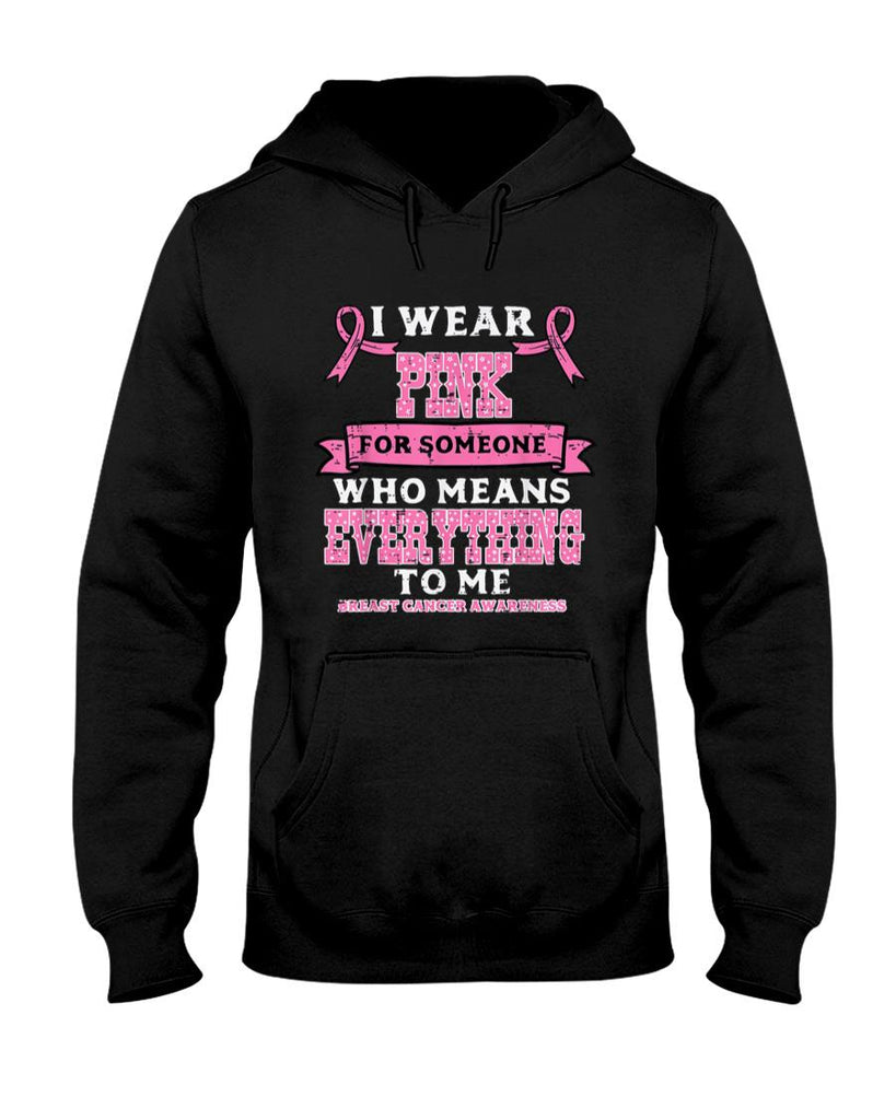 I Wear Pink For Breast Cancer Awareness Men Women Kids T-Shirt
