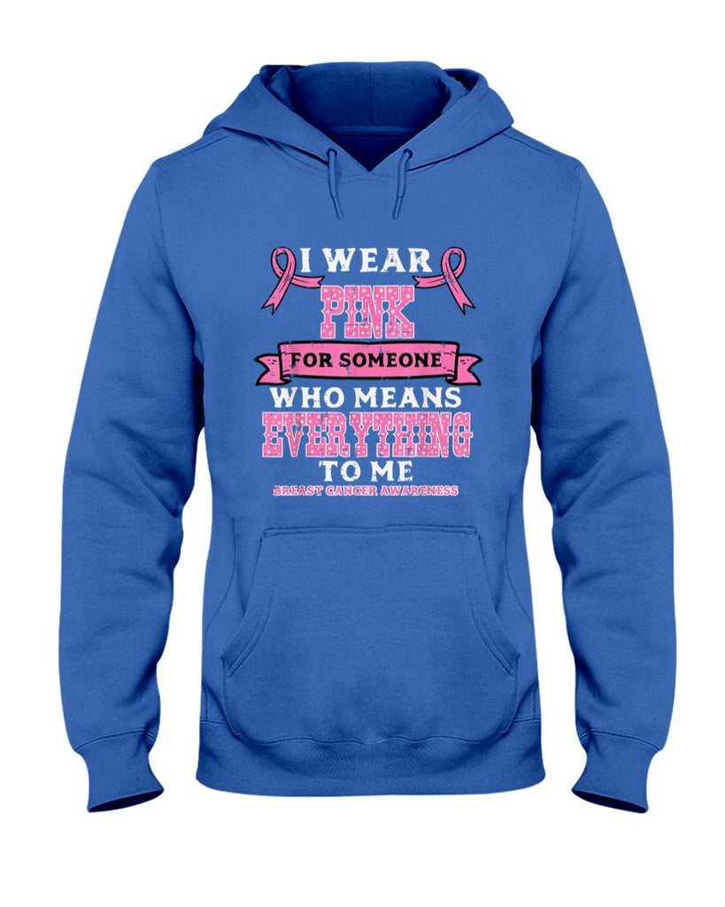 I Wear Pink For Breast Cancer Awareness Men Women Kids T-Shirt