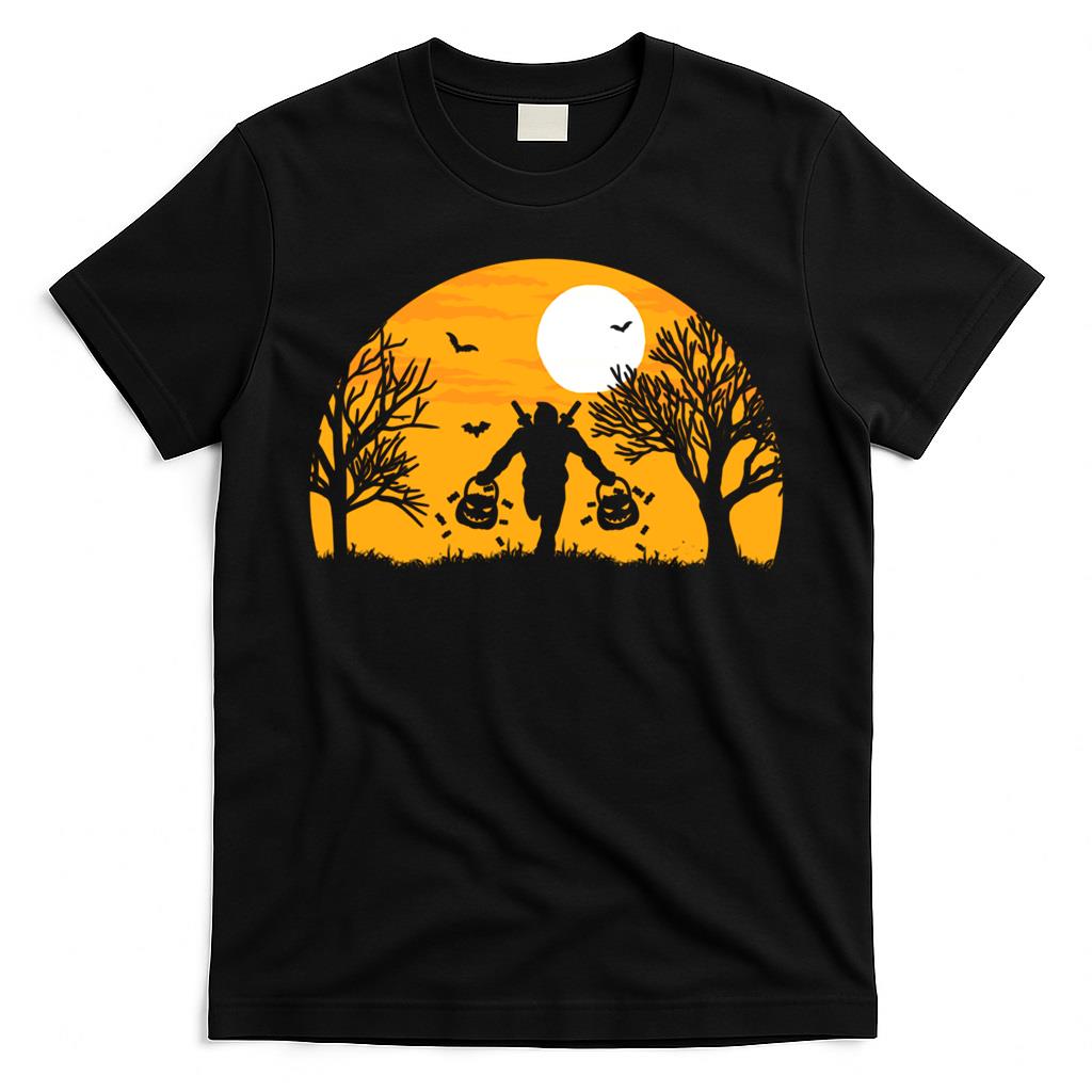 Day Gift Men Women Deadpools Trick-or-Treat Silhouette Halloween Classic T-Shirt