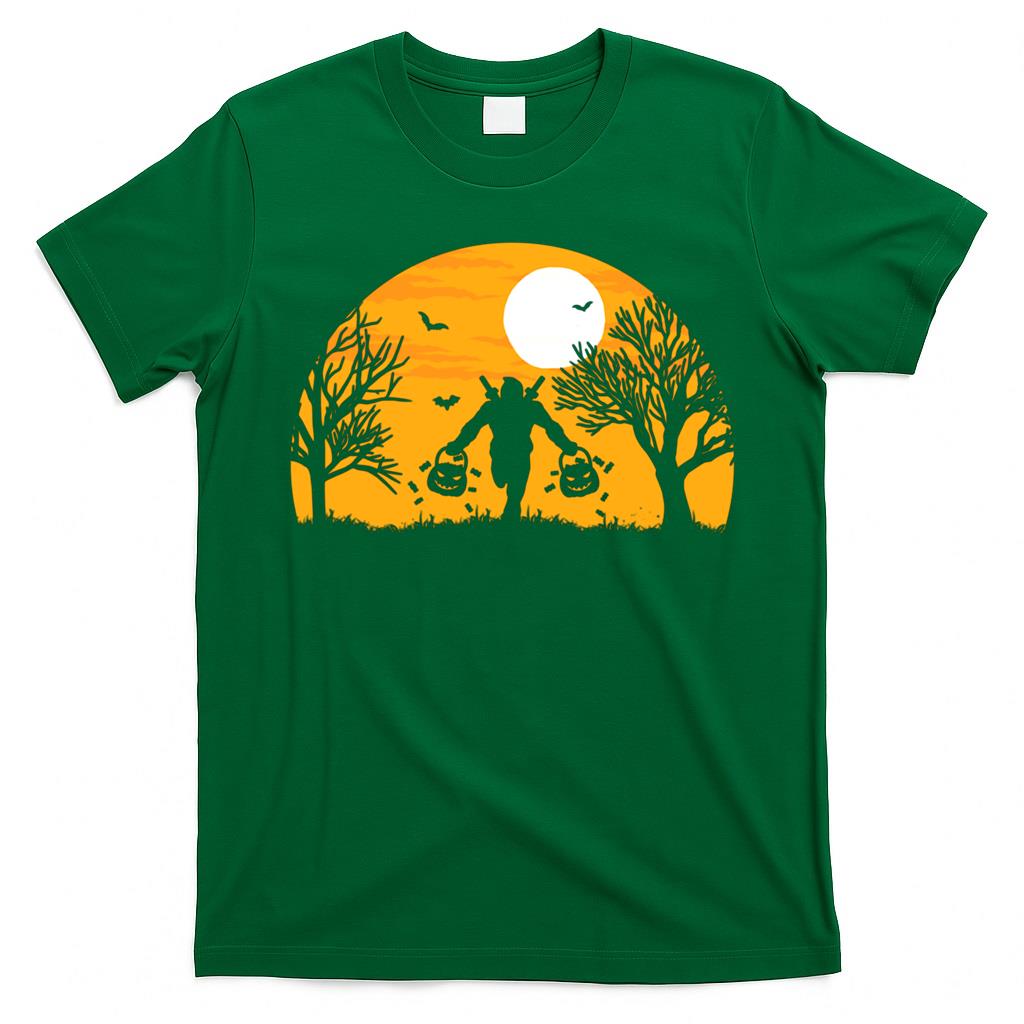 Day Gift Men Women Deadpools Trick-or-Treat Silhouette Halloween Classic T-Shirt