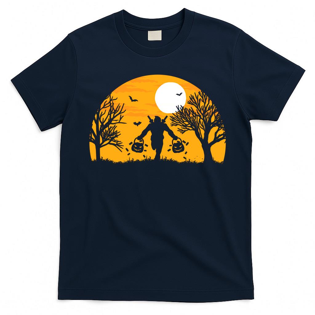 Day Gift Men Women Deadpools Trick-or-Treat Silhouette Halloween Classic T-Shirt