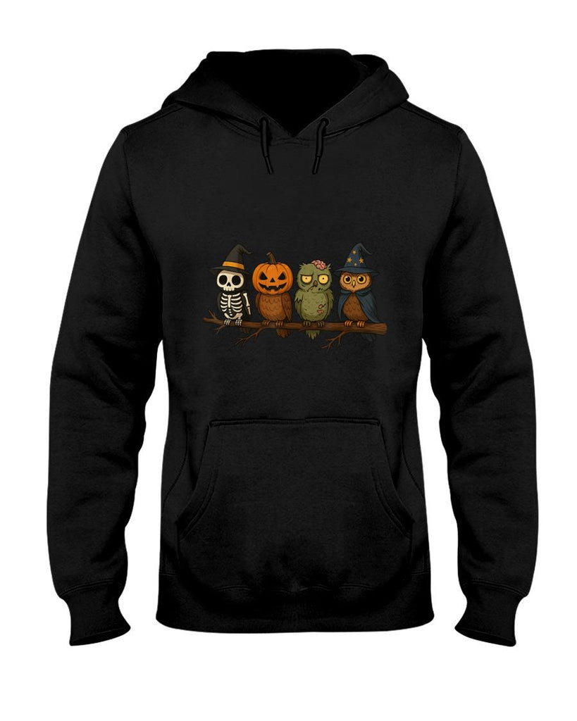 Skeleton Pumpkin Zombie Wizard Owls Cute Trick or Treat T-Shirt