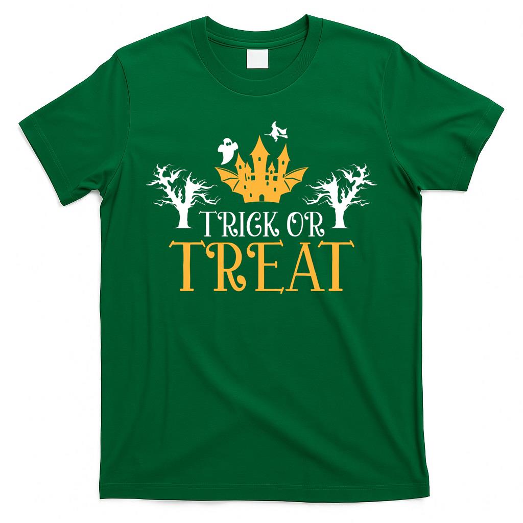 Halloween Trick or Treat , Halloween Shirt, Ghost Shirt, Spooky Halloween Shirt, Spooky Scene T-Shirt