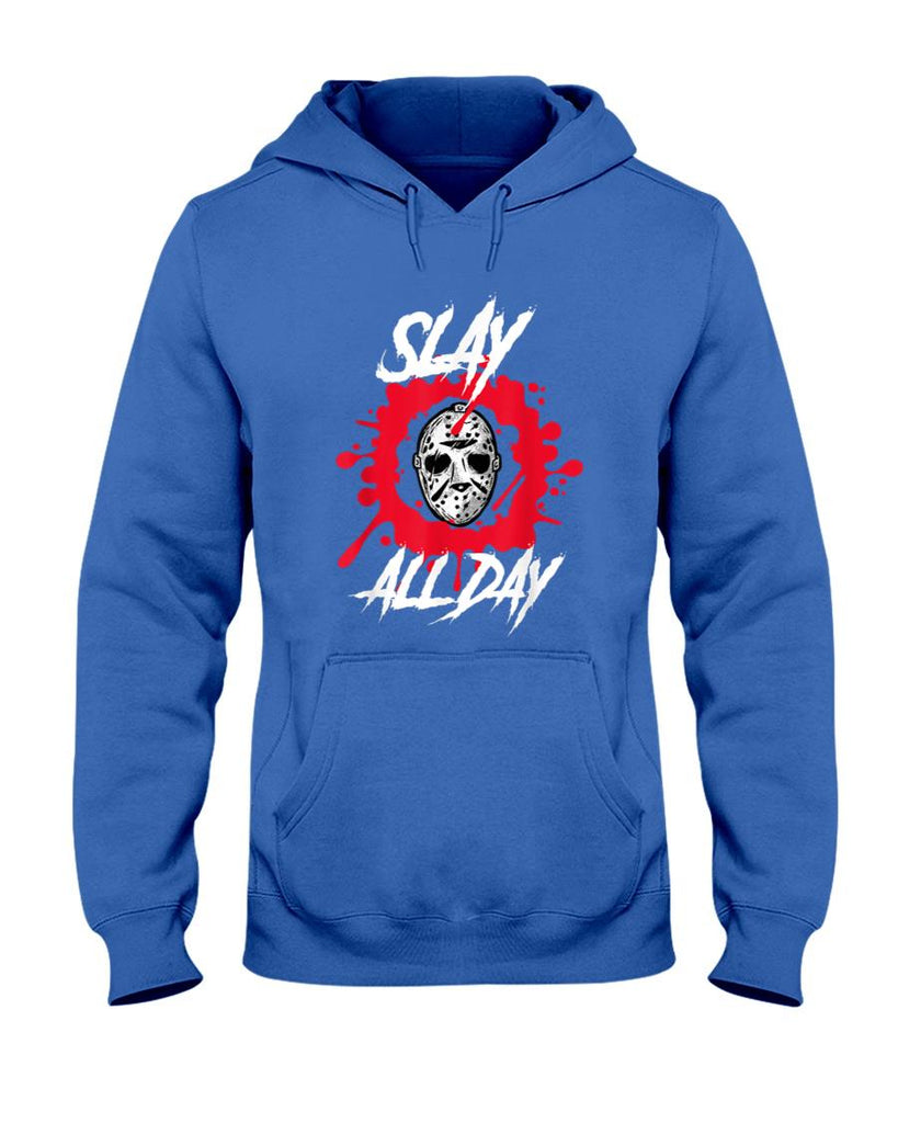 Slay All Day Horror Mens Womens Halloween Trick or Treat T-Shirt