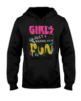 Retro Nostalgia - Girls Just Wanna Have Fun 80s Nostalgia Print T-Shirt