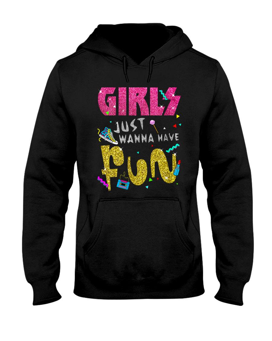 Retro Nostalgia - Girls Just Wanna Have Fun 80s Nostalgia Print T-Shirt