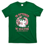 Breast Cancer Shirts Women Halloween October Wear Pink T-Shirt