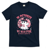 Breast Cancer Shirts Women Halloween October Wear Pink T-Shirt