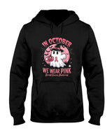 Breast Cancer Shirts Women Halloween October Wear Pink T-Shirt