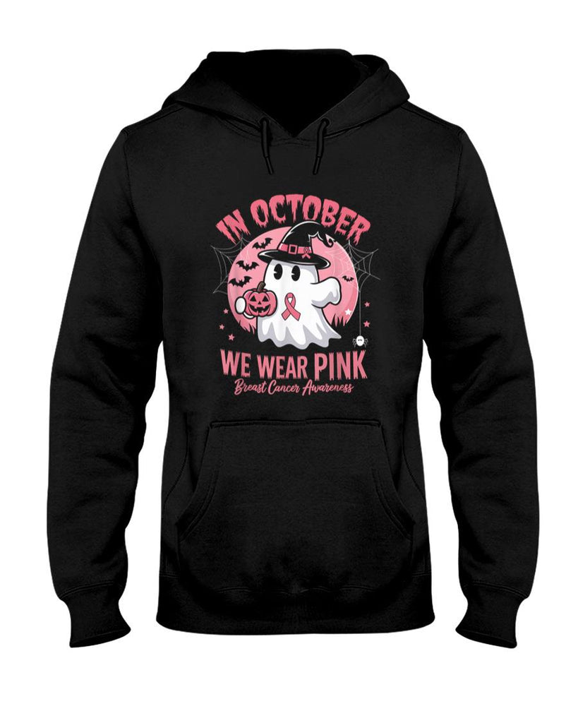 Breast Cancer Shirts Women Halloween October Wear Pink T-Shirt