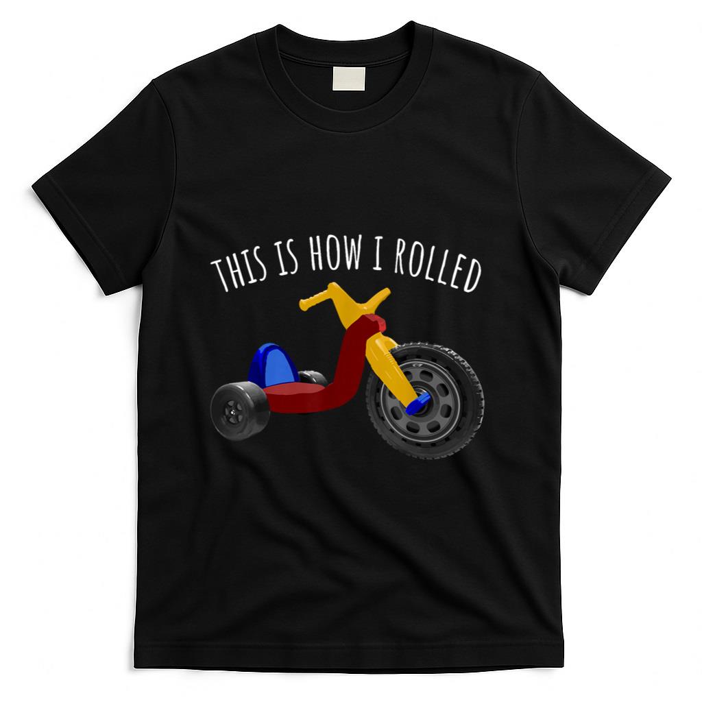 Retro Nostalgia - Nostalgic Love 70s 80s Vintage Retro Toys Big Tricycle Wheel T-Shirt