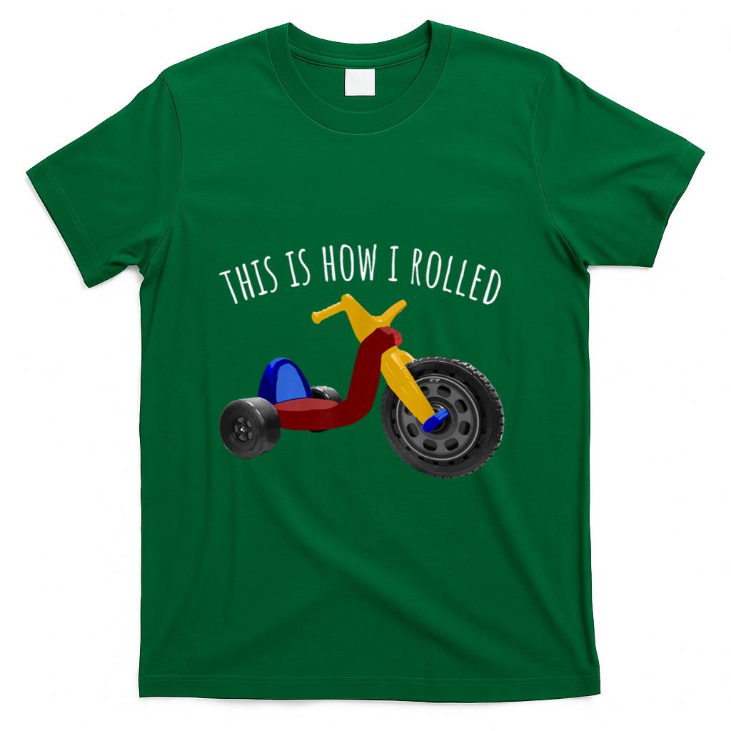 Retro Nostalgia - Nostalgic Love 70s 80s Vintage Retro Toys Big Tricycle Wheel T-Shirt