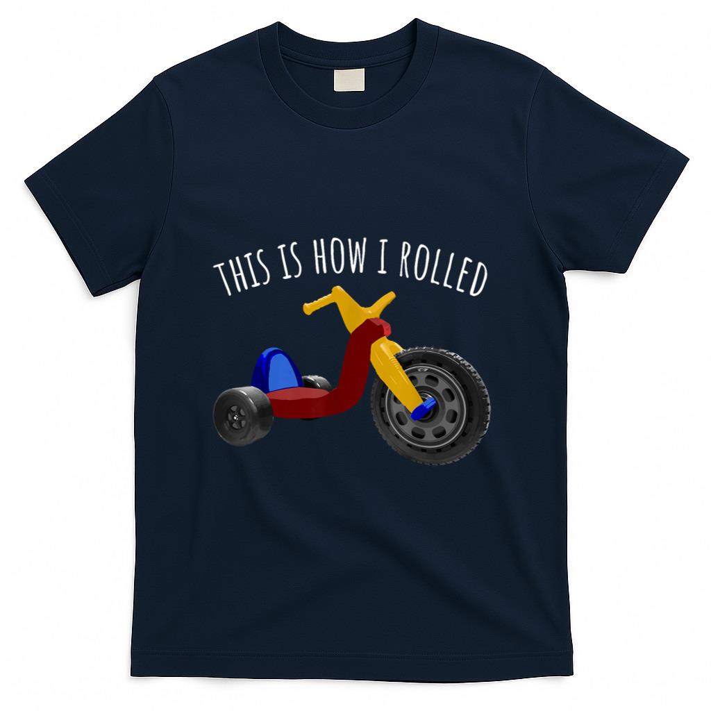 Retro Nostalgia - Nostalgic Love 70s 80s Vintage Retro Toys Big Tricycle Wheel T-Shirt