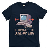 Retro Nostalgia - I Survived the Dial-Up Era Retro 90s Nostalgia T-Shirt