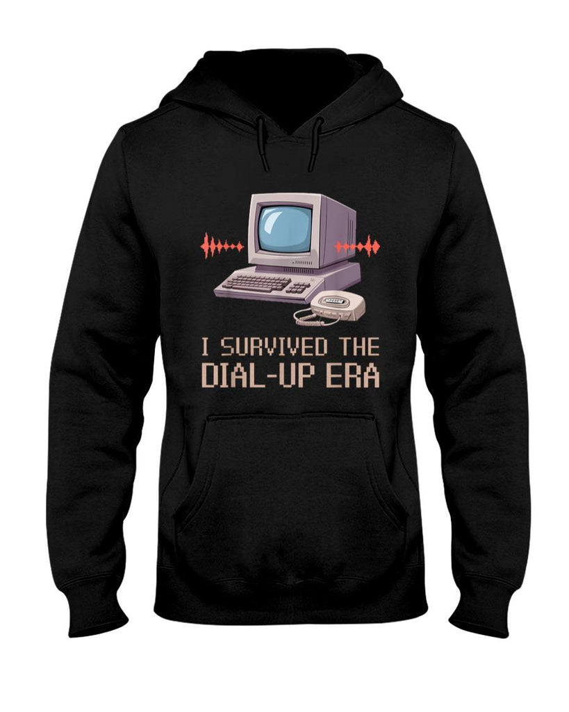 Retro Nostalgia - I Survived the Dial-Up Era Retro 90s Nostalgia T-Shirt