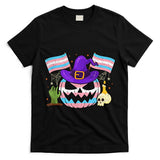 Transgender Halloween Pumpkin Trans Pride Trick Or Treat T-Shirt