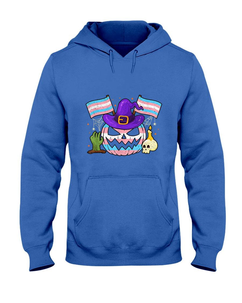 Transgender Halloween Pumpkin Trans Pride Trick Or Treat T-Shirt