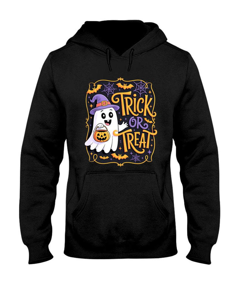 Trick Or Treat Happy Halloween Pumpkin Ghost Oversized T-Shirt