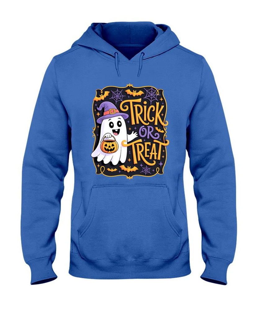 Trick Or Treat Happy Halloween Pumpkin Ghost Oversized T-Shirt