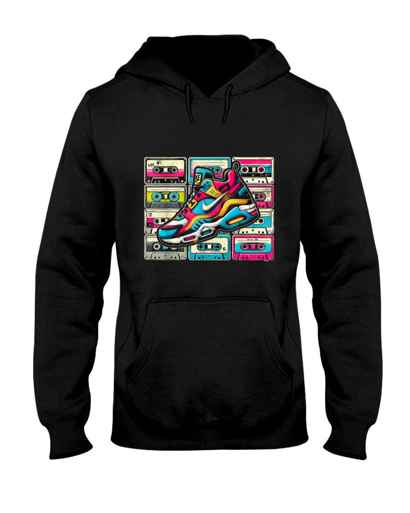 Retro Nostalgia - 80s 90s retro party costume nostalgia cassette shoe t-shirt T-Shirt