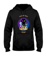 Cute Halloween Black Cat Trick or Treat Candy Sticker Classic T-Shirt