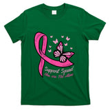 Breast Cancer Ribbon Butterfly Support Squad Women Men Kids T-Shirt