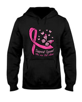Breast Cancer Ribbon Butterfly Support Squad Women Men Kids T-Shirt