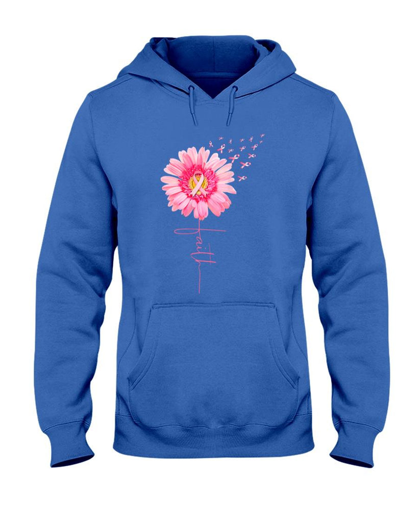Pink Ribbon Daisy Faith - Breast Cancer Awareness Month Gift T-Shirt