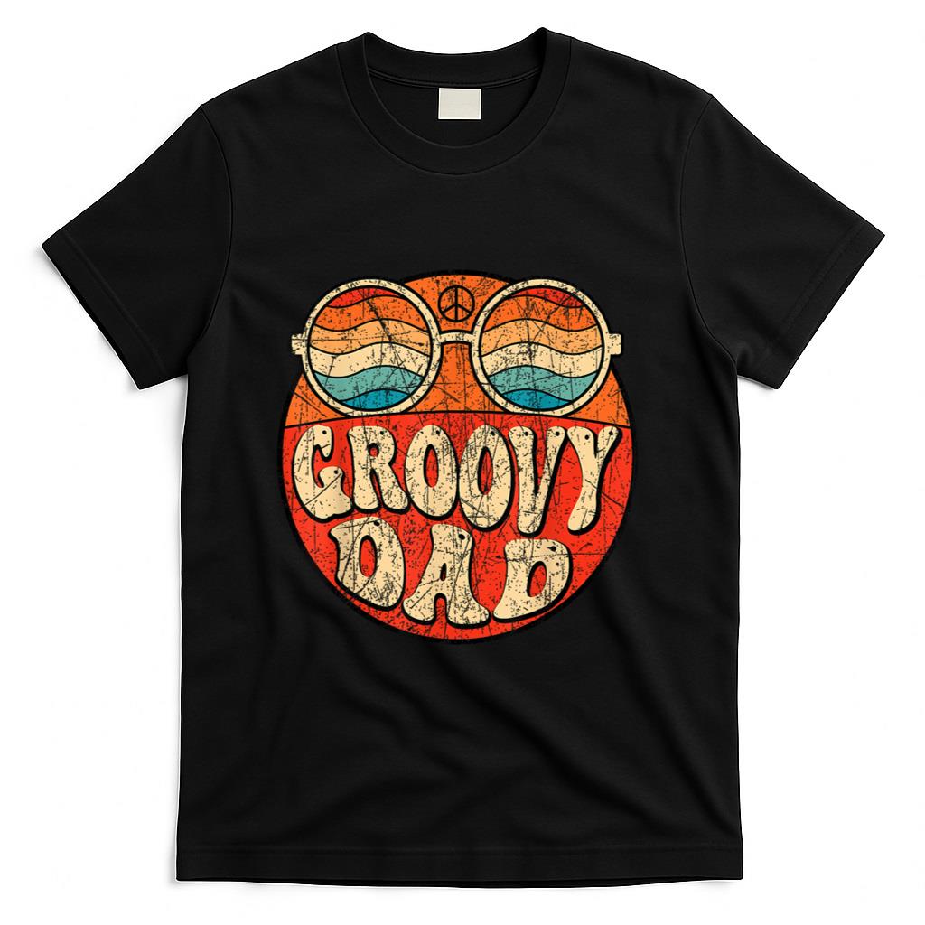 Retro Nostalgia - Groovy Dad 70s Aesthetic Nostalgia 1970's Retro Dad T-Shirt