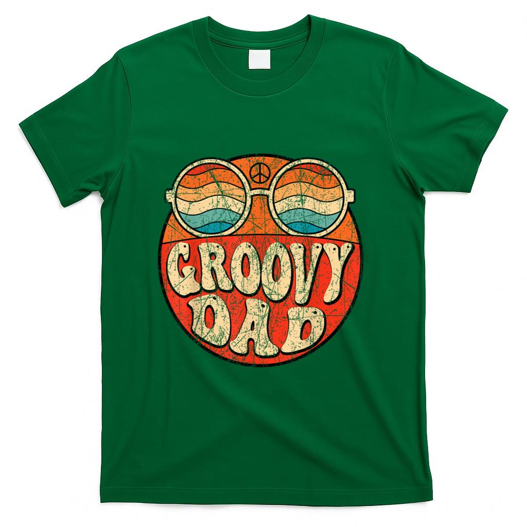 Retro Nostalgia - Groovy Dad 70s Aesthetic Nostalgia 1970's Retro Dad T-Shirt